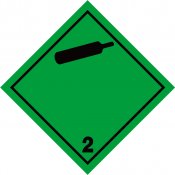 ADR STICKER / SIGN - CLASS 2.2b NO FLAMMABLE, NO TOXIC GASES