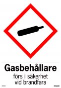 GASBEHÅLLARE FÖRS I SÄKERHET, A5 - MAGNET TILL BIL