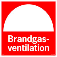 Brandskylt - Brandgasventilation